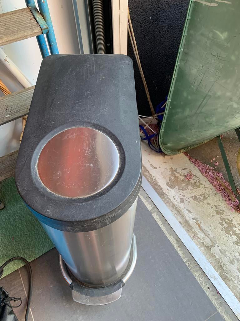 Grote prullenbak met 2 vakken, 40 liter of meer, Ophalen, Gebruikt