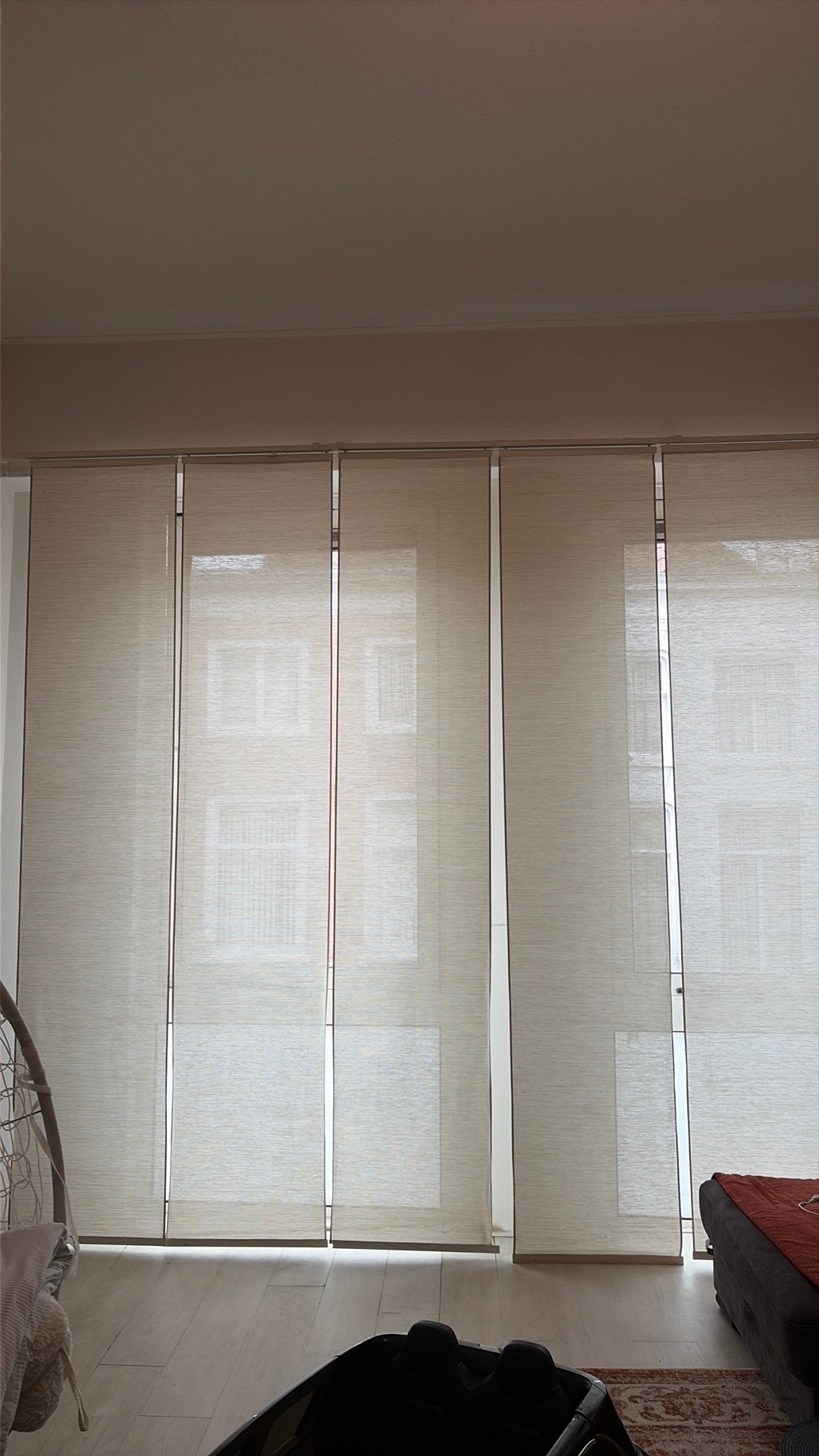 IKEA paneelgordijnen met rails - Beige/Crème, Ophalen, Gebruikt, Beige
