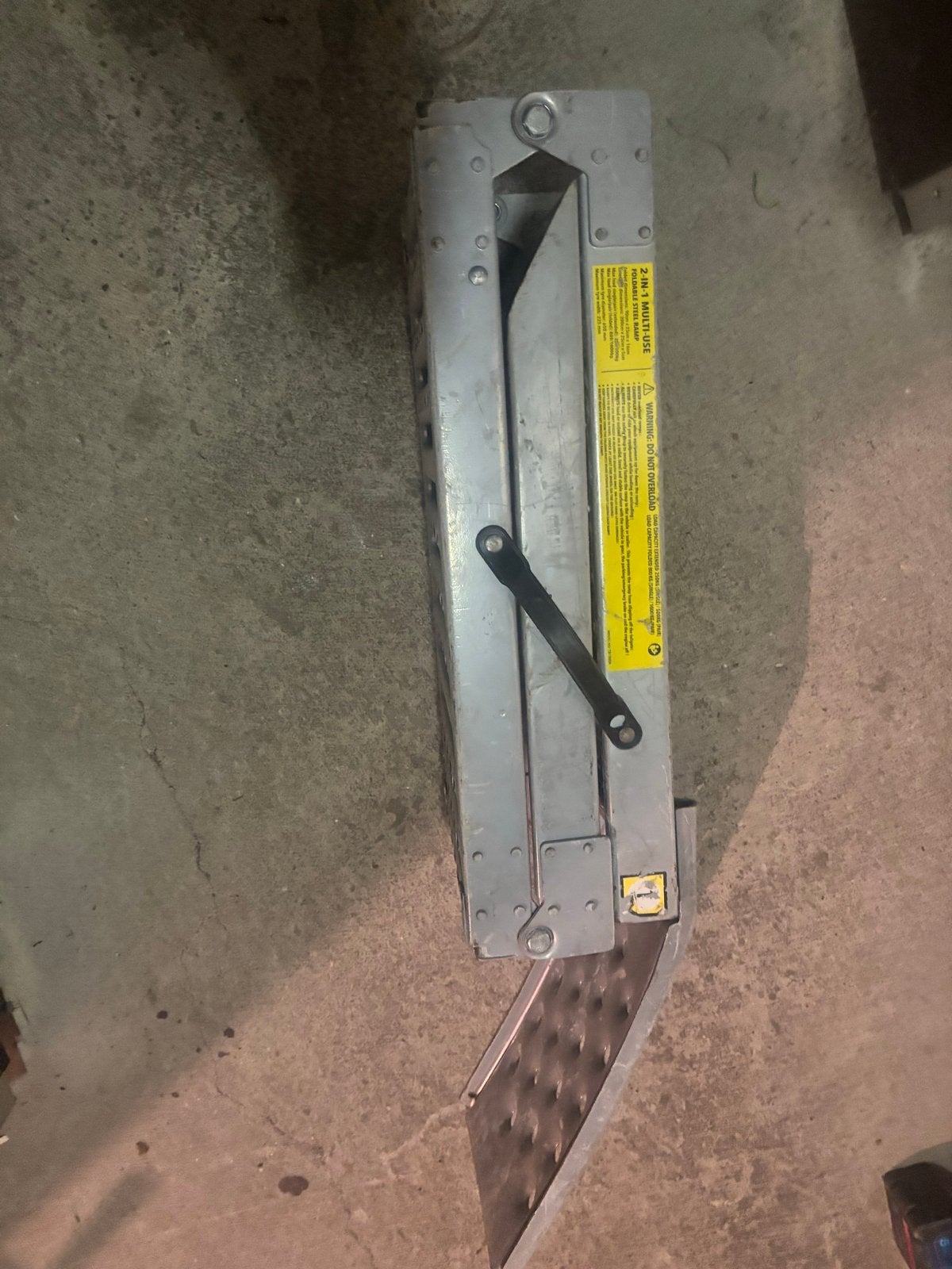 Multifunctionele oprijplaat / ladder - 2.4 M, Gebruikt, Ophalen of Verzenden, Ladder, Opvouwbaar of Inschuifbaar