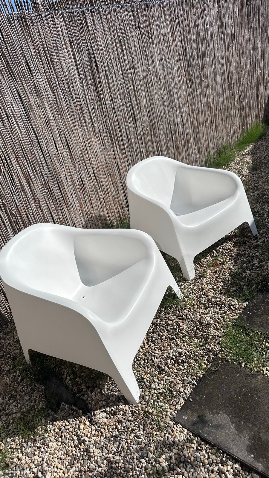 Twee IKEA Skarpo tuinstoelen, Ophalen, Zo goed als nieuw, Kunststof