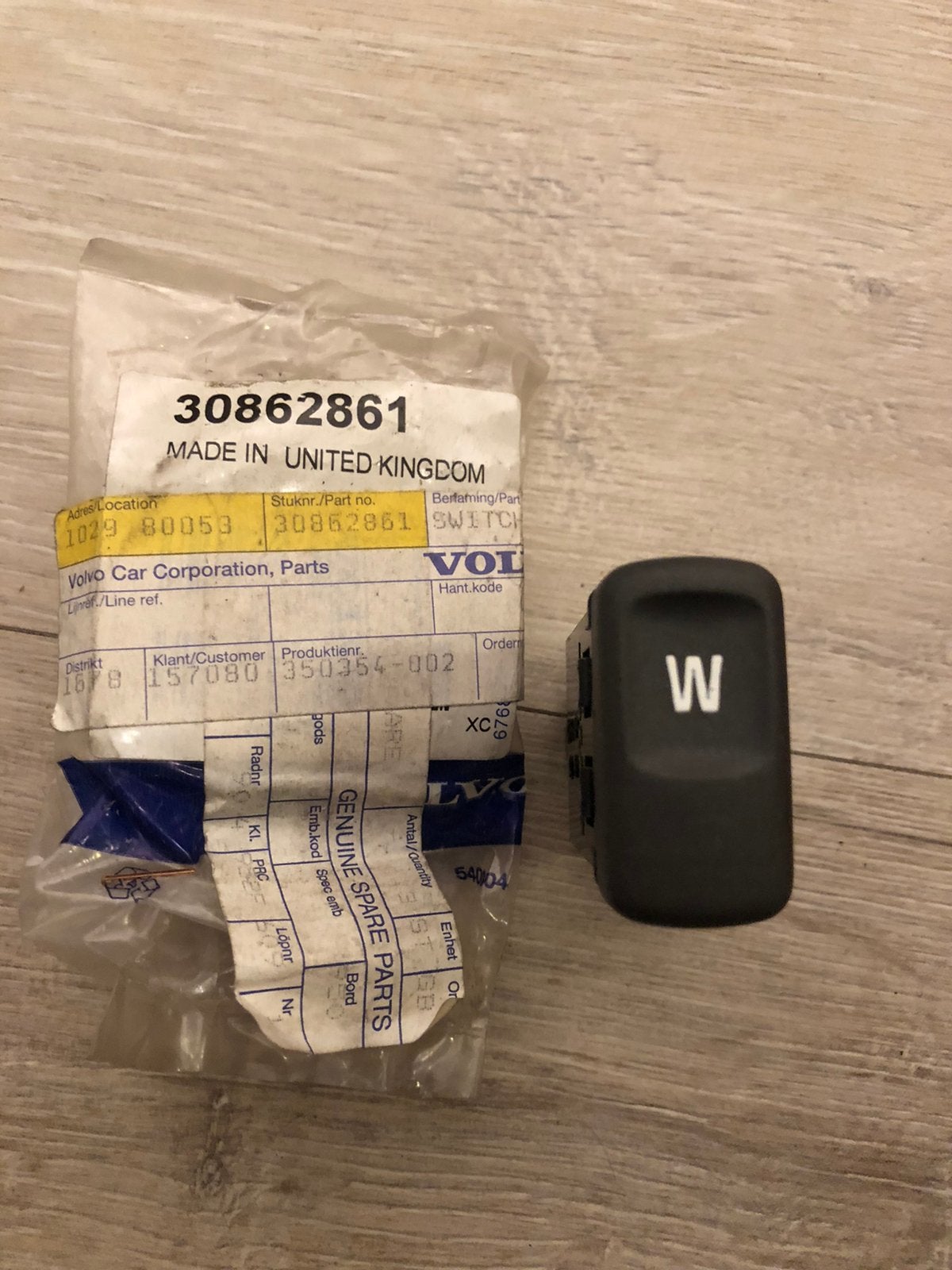 NOS Volvo schakelaar, Ophalen of Verzenden, Nieuw, Volvo