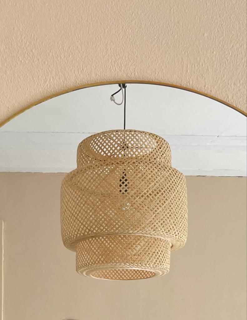 Sinnerlig bamboo plafondlamp, Ophalen of Verzenden, Zo goed als nieuw, Minder dan 50 cm