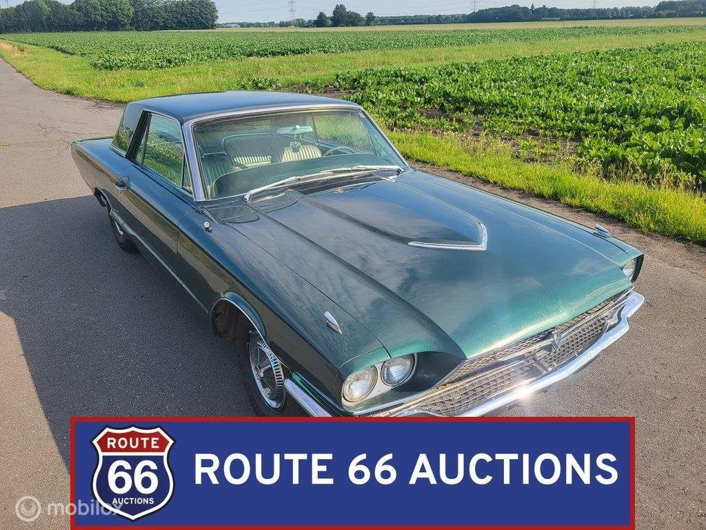 Ford Thunderbird | 1966 | Route 66 Auctions, Auto's, Overige carrosserieën, Zwart, Bedrijf, Handgeschakeld