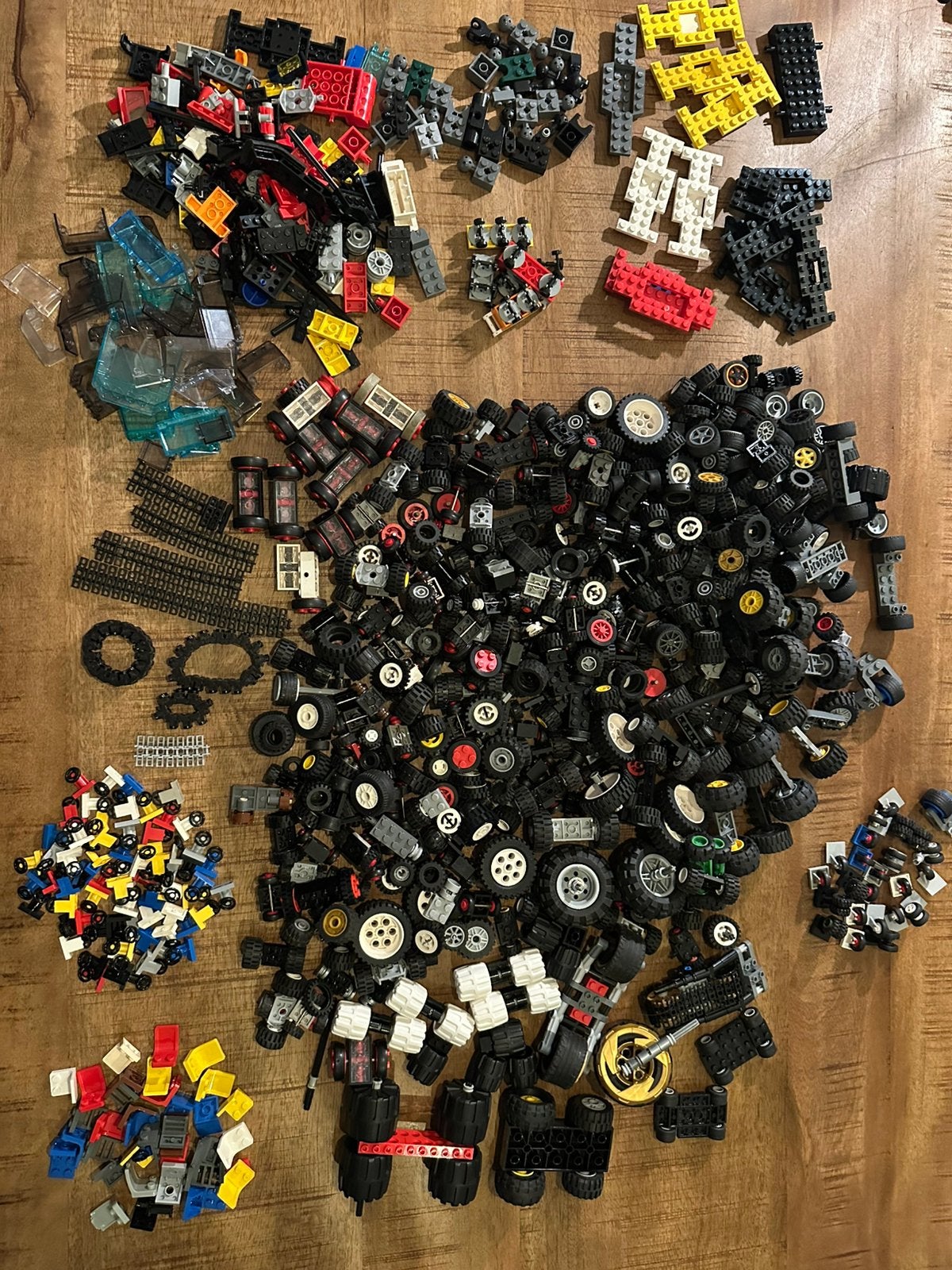 Lego partij o.a. wielen stoeltjes stuur lego auto vliegtuig, Ophalen of Verzenden, Gebruikt, Accessoire, Lego