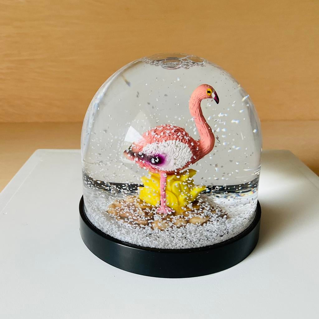 & klevering sneeuwbol flamingo, Verzenden, Nieuw