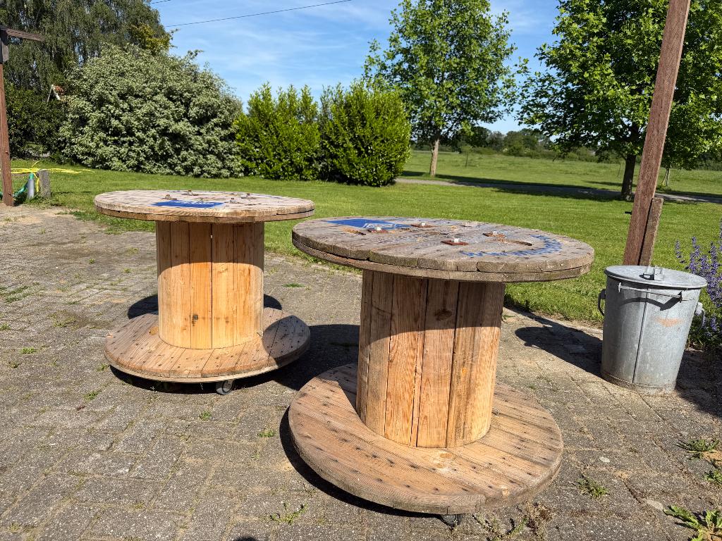 Kabelhaspel salontafel, Huis en Inrichting, Tafels | Salontafels, Ophalen, 50 tot 100 cm, 50 tot 75 cm, Rond