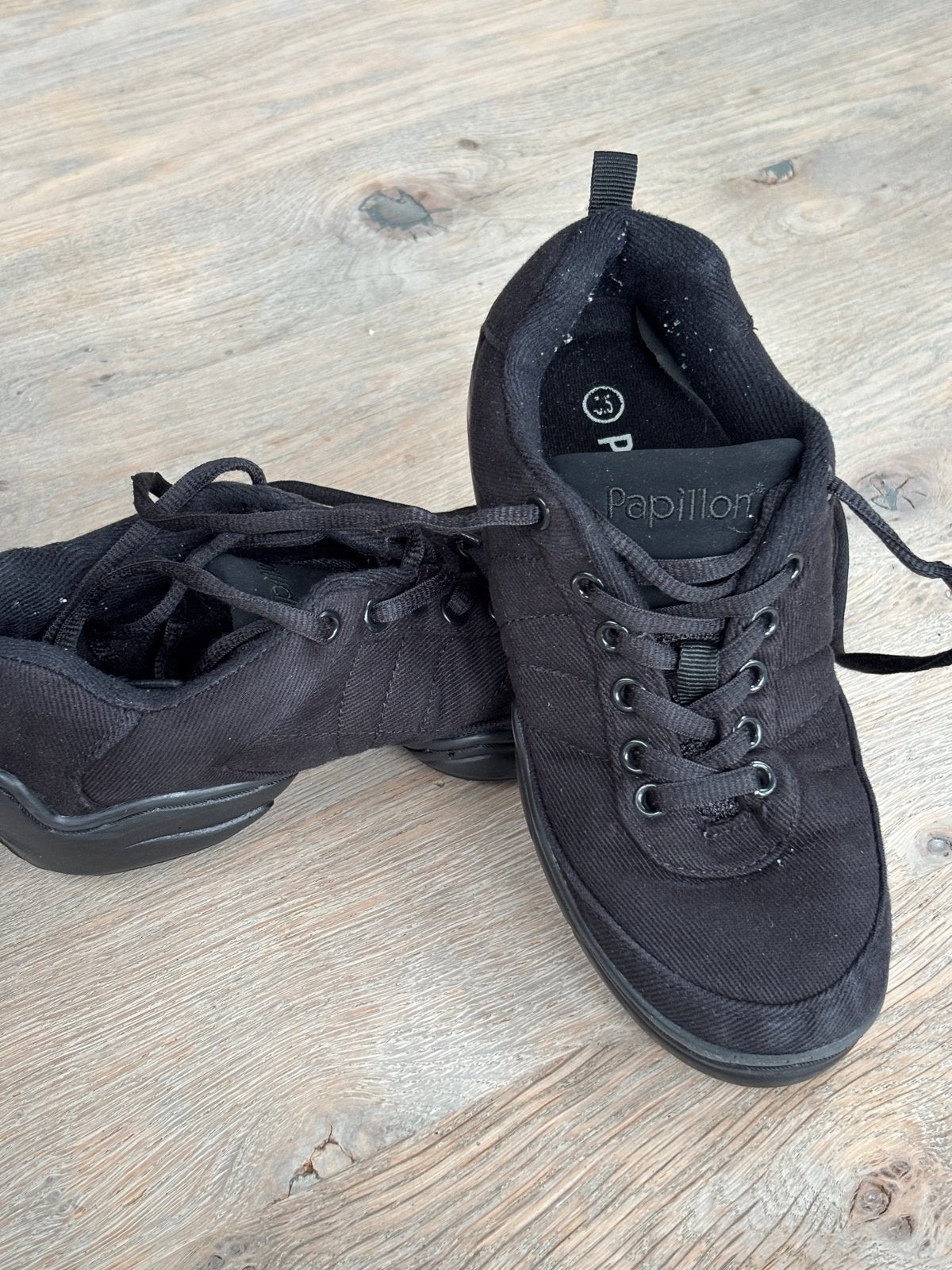 Papillon Dansschoenen Zwart Maat 35.5, Ophalen of Verzenden, Gedragen, Zwart, Dansschoenen