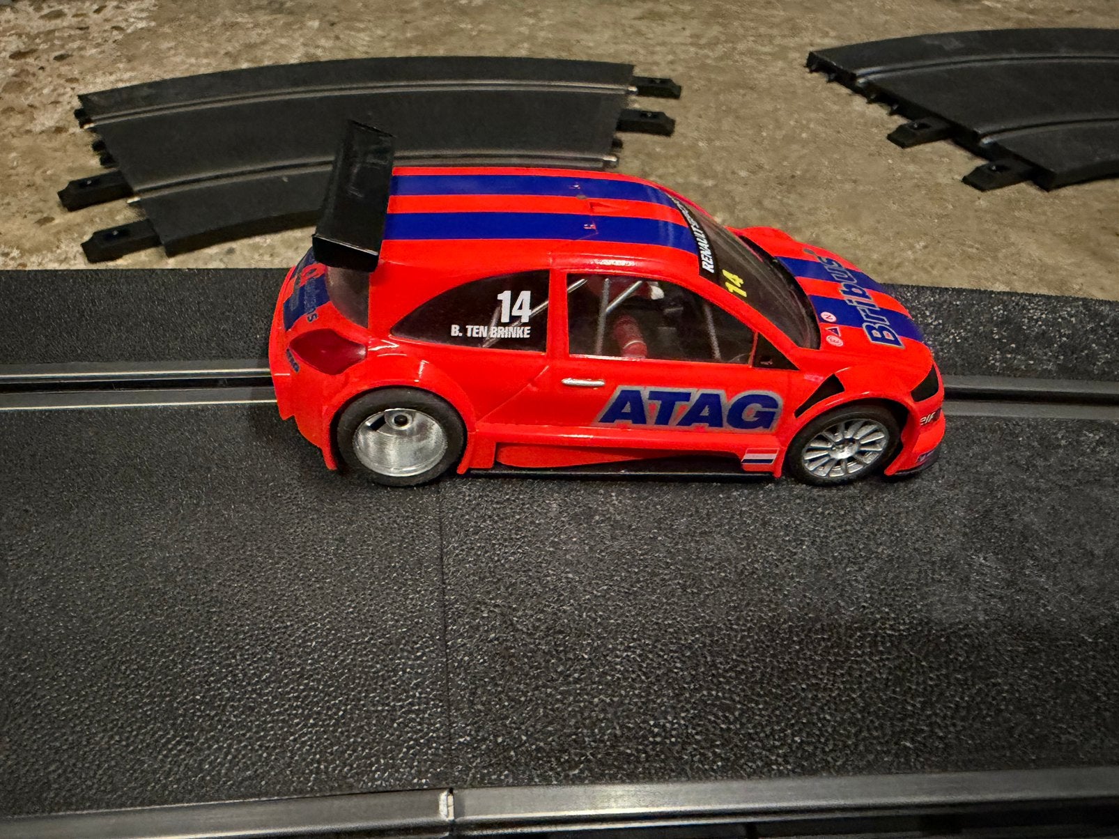 Ninco Renault megane racebaan auto, Ophalen, Zo goed als nieuw, Auto, Overige merken