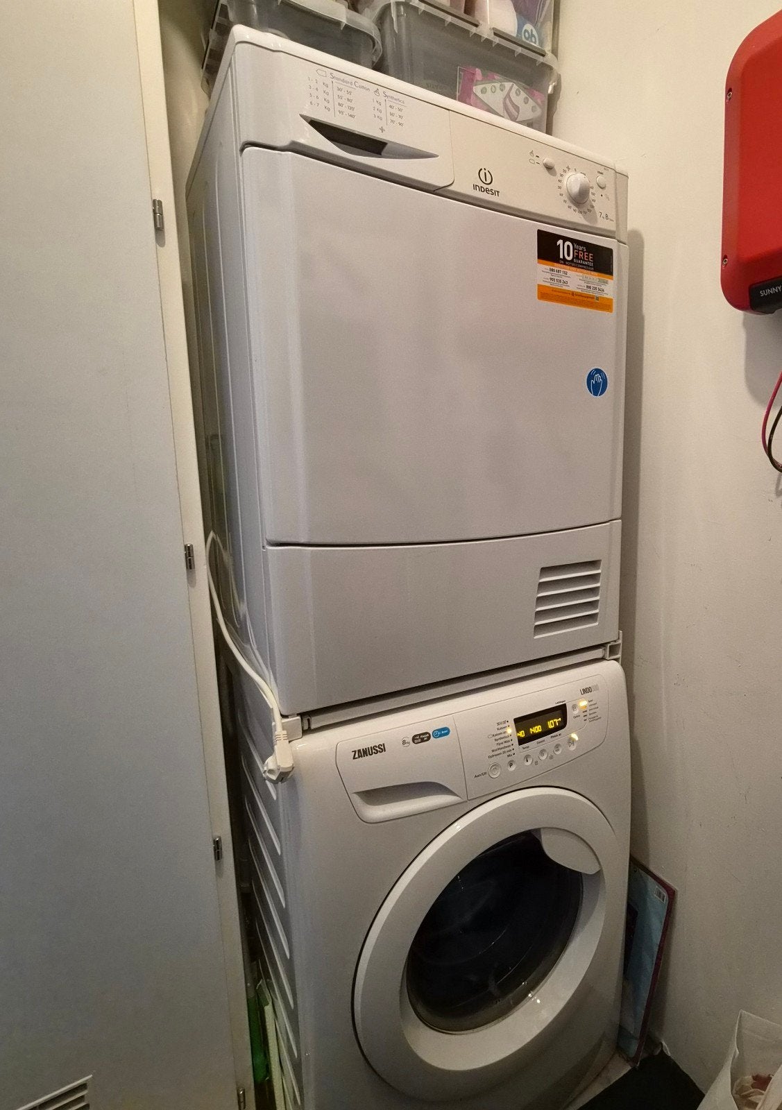 Graag in oktober ophalen Indesit wasdroger en Zanussi wasmac, Witgoed en Apparatuur, Ophalen, 6 tot 8 kg, Gebruikt, Overige typen