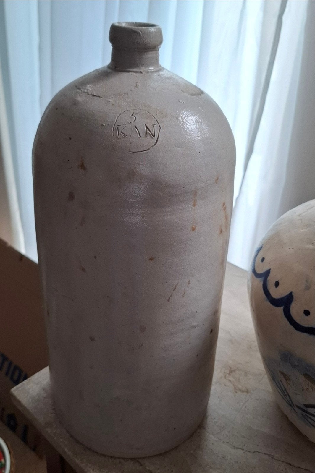 Antieke aardewerken kruik - 5 liter kan, Ophalen