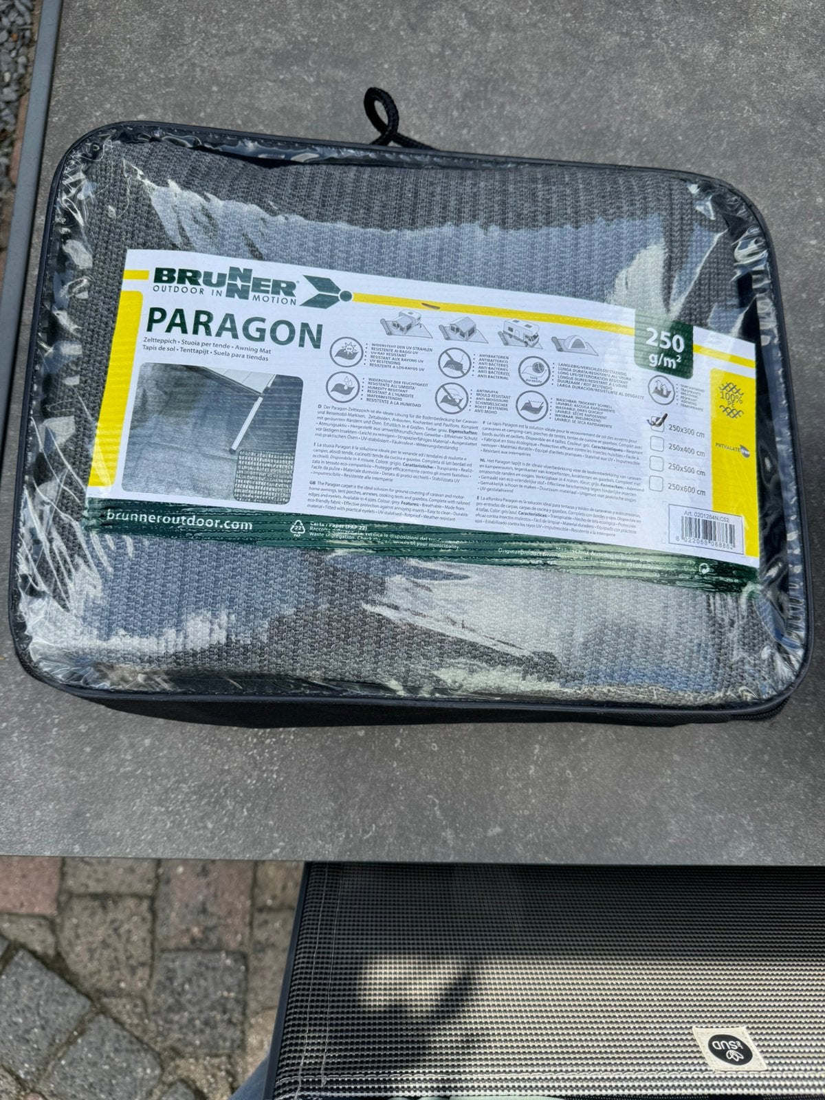 Brunner Paragon tenttapijt 2.50 x 3.00 - grijs, Caravans en Kamperen, Ophalen of Verzenden, Nieuw