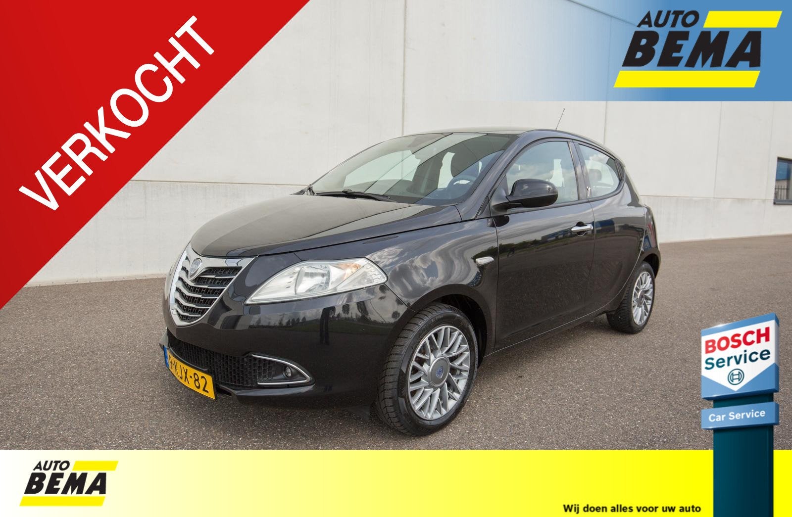 Lancia Ypsilon 1.2 Black & Red, Auto's, Lancia, Voorwielaandrijving, Euro 5, Stof, Gebruikt
