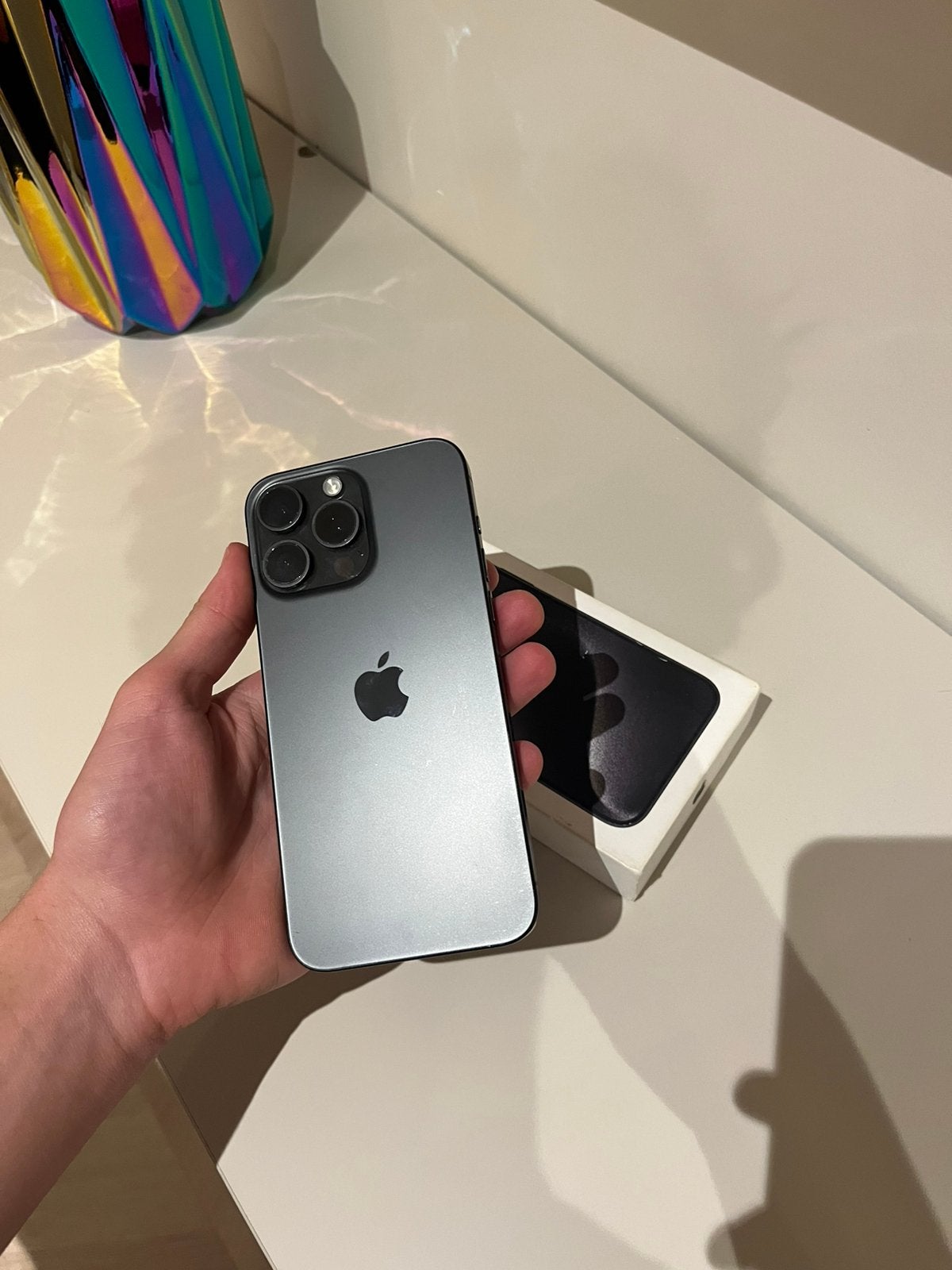 Iphone 15 pro max, Telecommunicatie, Mobiele telefoons | Apple iPhone, Zwart, IPhone 15 Pro Max, Zo goed als nieuw, Ophalen