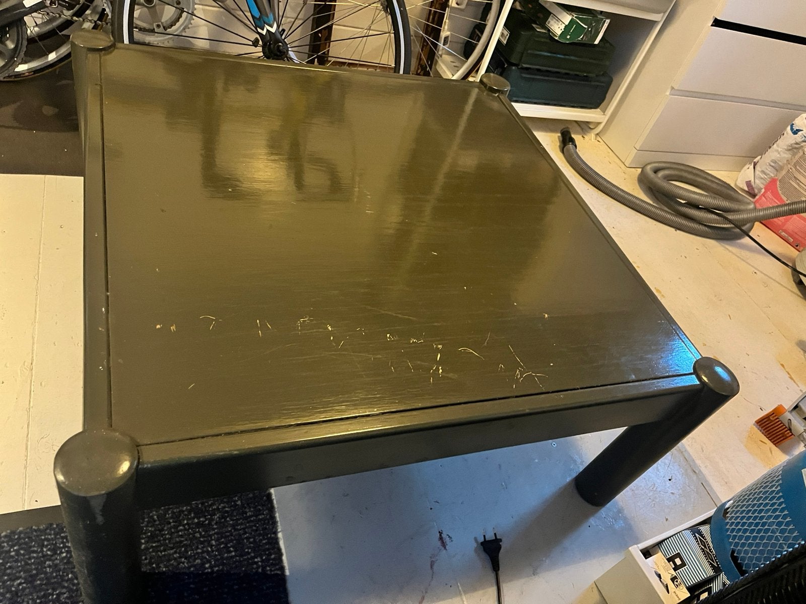 Zwaar robuust kwalitatief sterk salontafel 90x90x36, Ophalen, Gebruikt, 50 tot 100 cm, Vierkant
