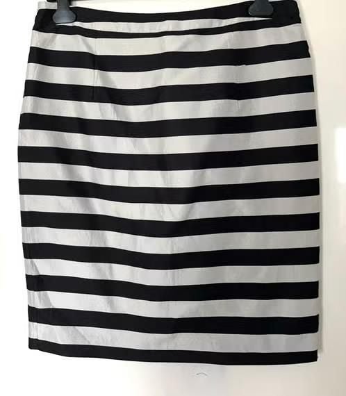 Purdey gestreepte rok maat 44[v], Kleding | Dames, Rokken, Zwart, Maat 42/44 (L), Ophalen of Verzenden, Zo goed als nieuw
