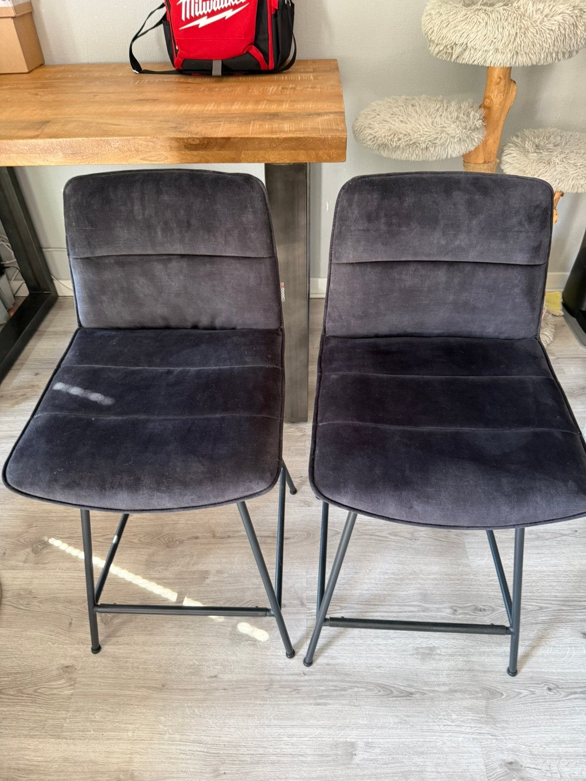 Barstoelen te koop, Huis en Inrichting, Barkrukken, Ophalen, Draaibaar, 60 tot 90 cm, Zo goed als nieuw