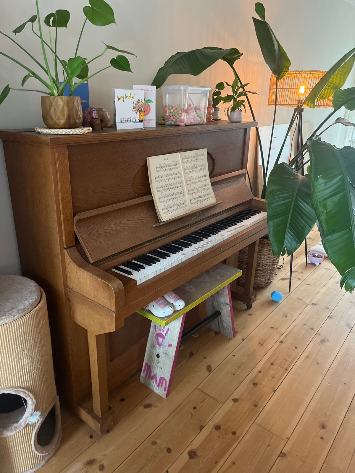 Klassieke houten piano - Gebruikt, Ophalen, Gebruikt, Bruin, Piano