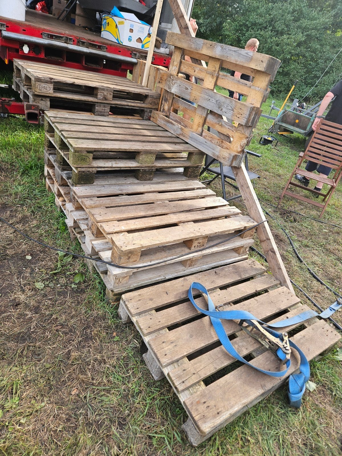 12 gebruikte Europallets - Ideaal voor diverse projecten, Ophalen, Gebruikt