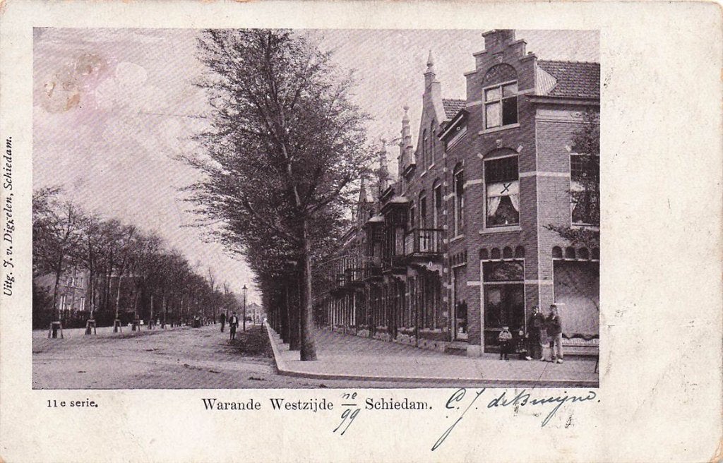 703-116-047 Warande Westzijde Schiedam, Verzenden, Voor 1920, Zuid-Holland
