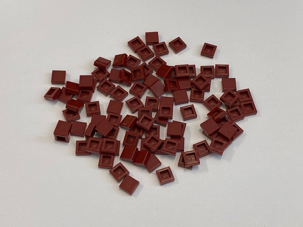 Partij 100x 1x1 Lego tegels in diverse donkere kleuren, Kinderen en Baby's, Speelgoed | Duplo en Lego, Overige thema's, Lego, Nieuw