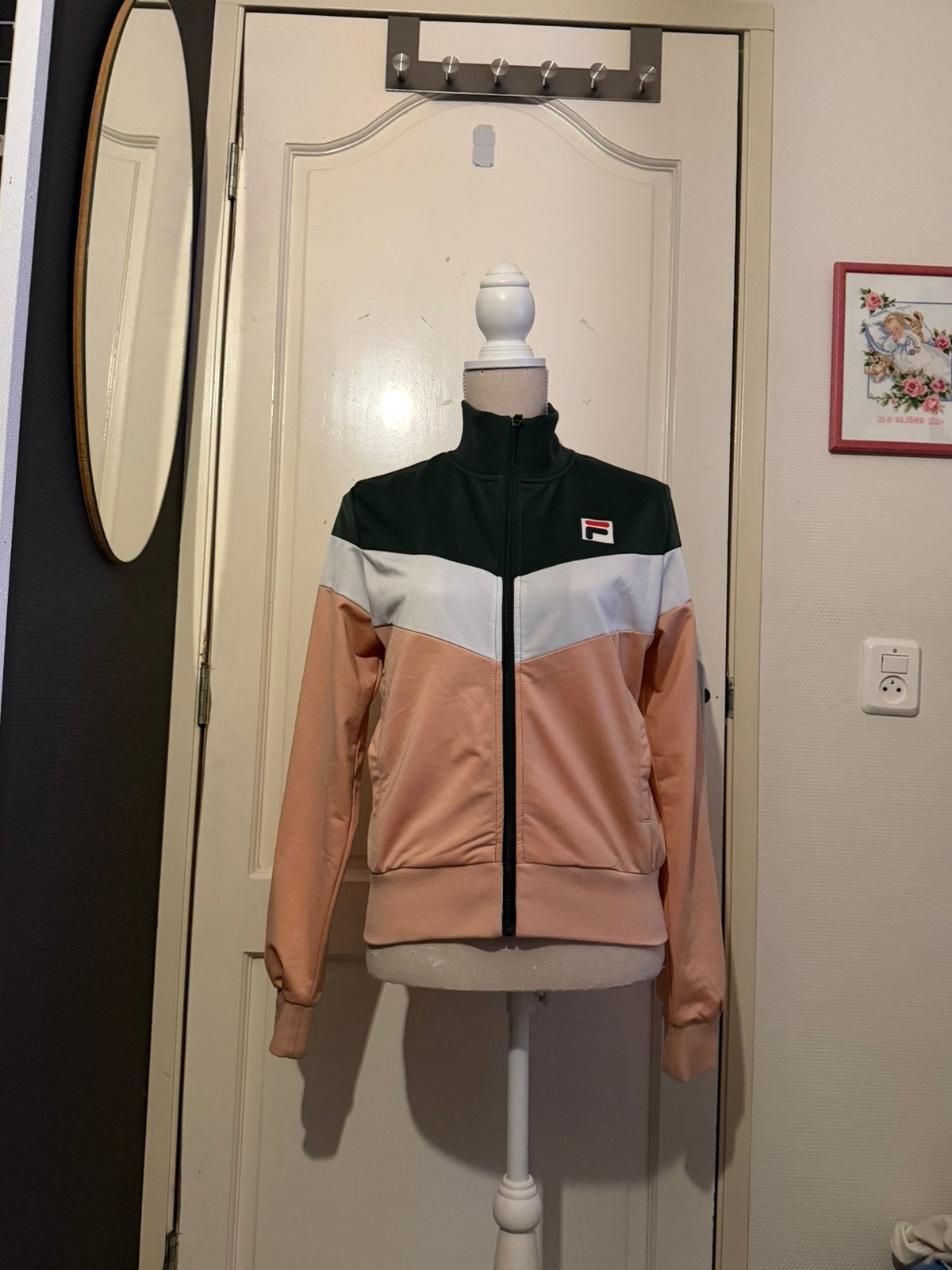 Fila sportief vest / trainingsjack - Maat S ritsbeschadiging, Ophalen of Verzenden, Zo goed als nieuw, Maat 36 (S), Wit