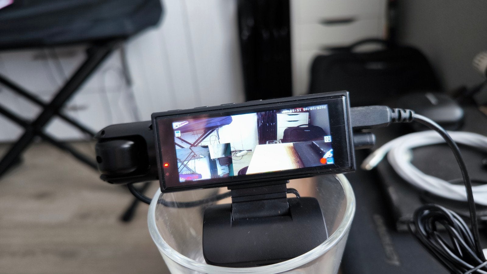 Dashcam met dubbele lens en HD 1080p opname, Ophalen of Verzenden, Gebruikt