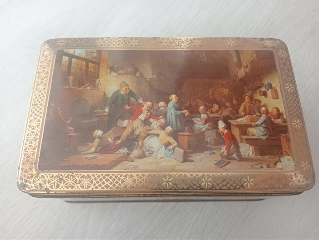 Vintage De Gruyter blik, jaren 30 - 50, Verzamelen, Blikken, Ophalen of Verzenden, Gebruikt, Overige, Overige merken