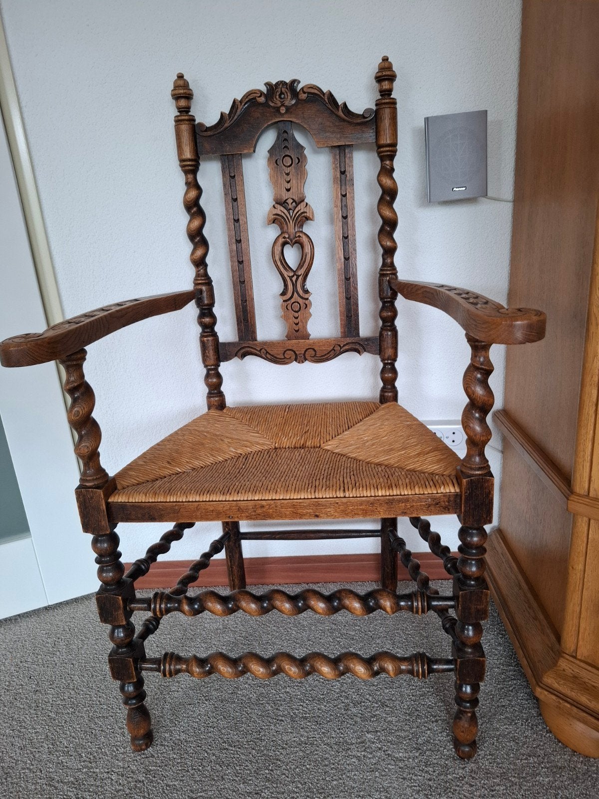 antieke vintage stoel, Ophalen