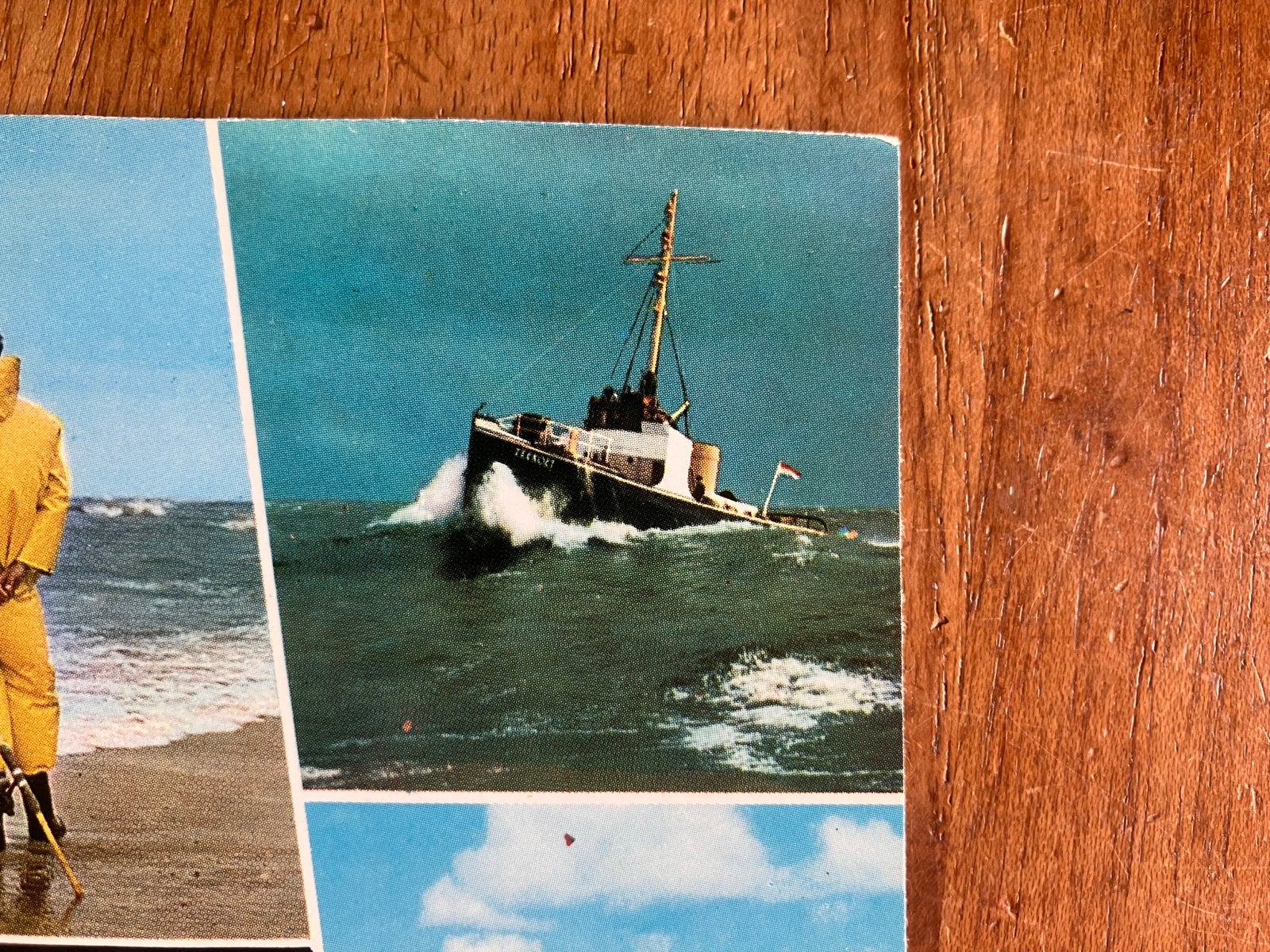 Reddingboot Zeekoet - De Belgische Kust, Verzamelen, Ophalen of Verzenden, Motorboot, Kaart, Foto of Prent