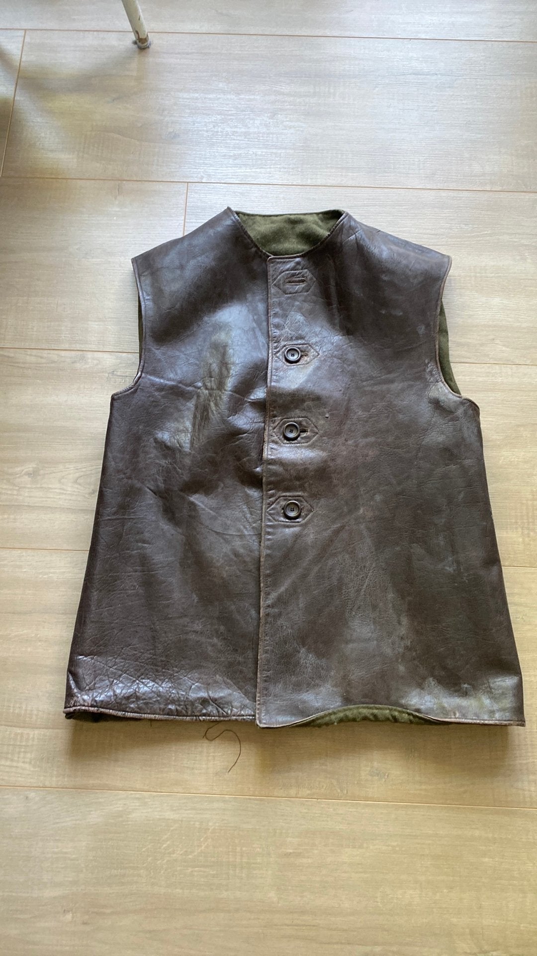 Leather jerkin, Ophalen of Verzenden, Landmacht, Engeland, Kleding of Schoenen