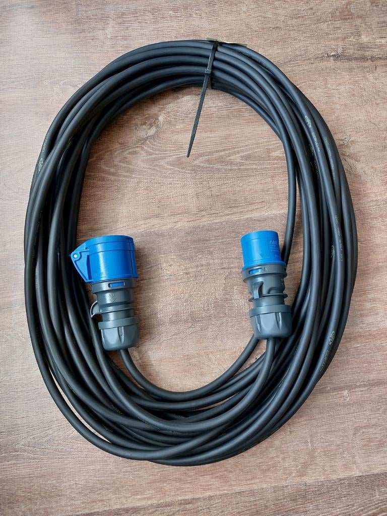 25 meter Eupen Neopreen H07RN-F 3x1,5mm2 CEE Walstroomkabel, Ophalen of Verzenden, Nieuw, Motor en Techniek