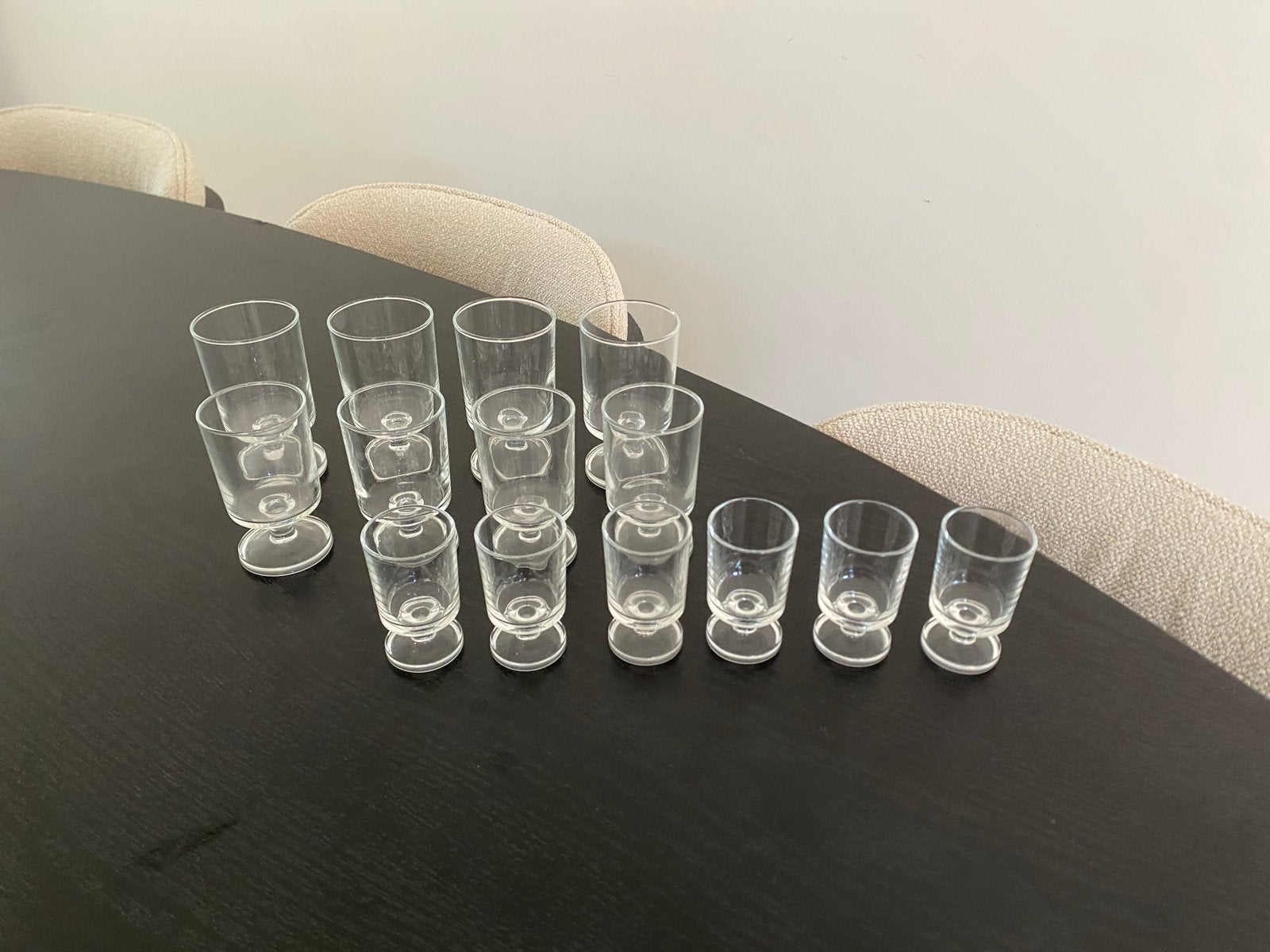Vintage glazen 14 stuks Luminarc France - Cavalier, Ophalen of Verzenden