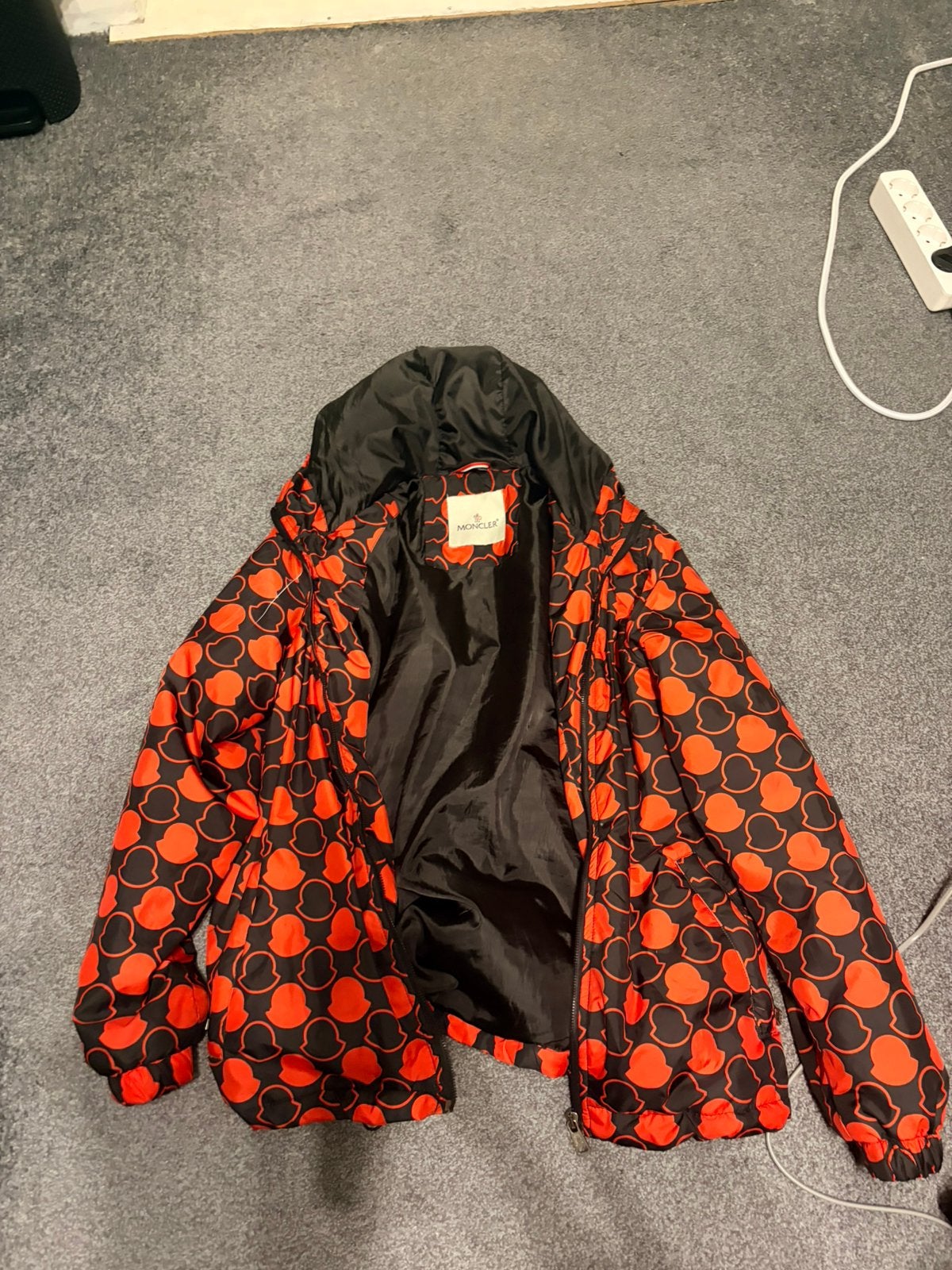 Moncler windbreaker S, Ophalen of Verzenden, Zo goed als nieuw, Zwart