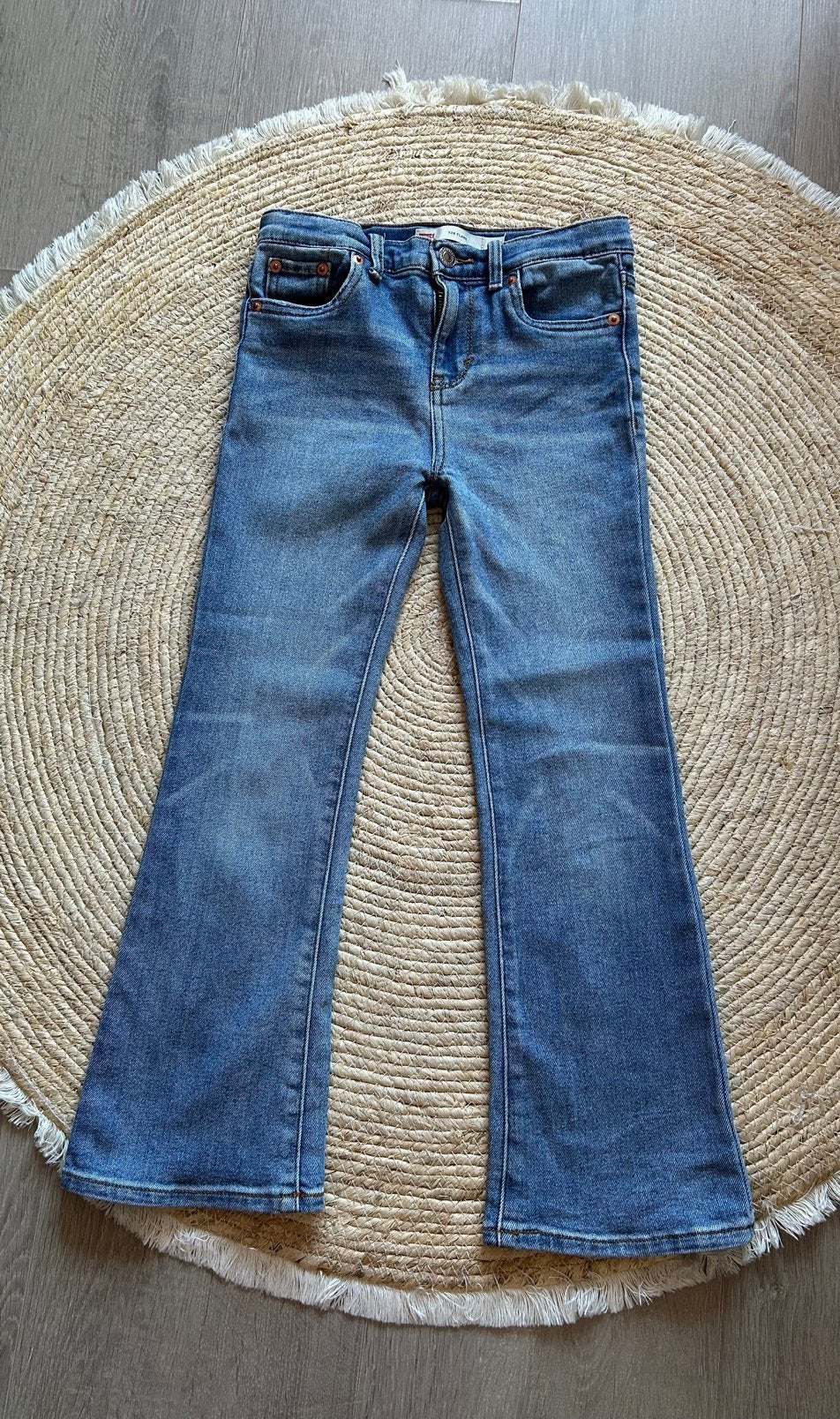 Levi’s 726 Flare kinderbroek maat 8A, Ophalen of Verzenden, Zo goed als nieuw, Meisje, Broek