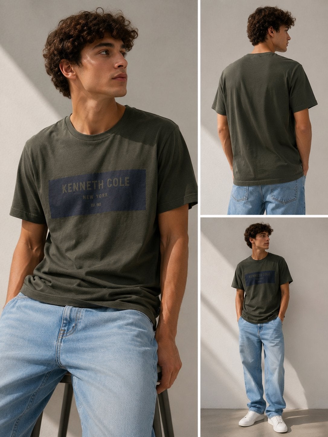 Kenneth Cole T-shirt voor tiener, maat L, zo goed als nieuw, Ophalen, Zo goed als nieuw, Maat 52/54 (L), Groen