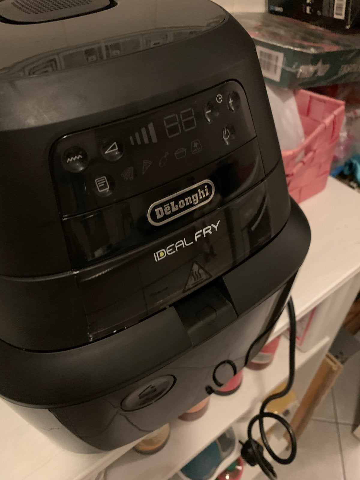 DeLonghi Ideal Fry heteluchtfriteuse, 2 tot 3 liter, Ophalen of Verzenden, Zo goed als nieuw, Uitneembare binnenpan