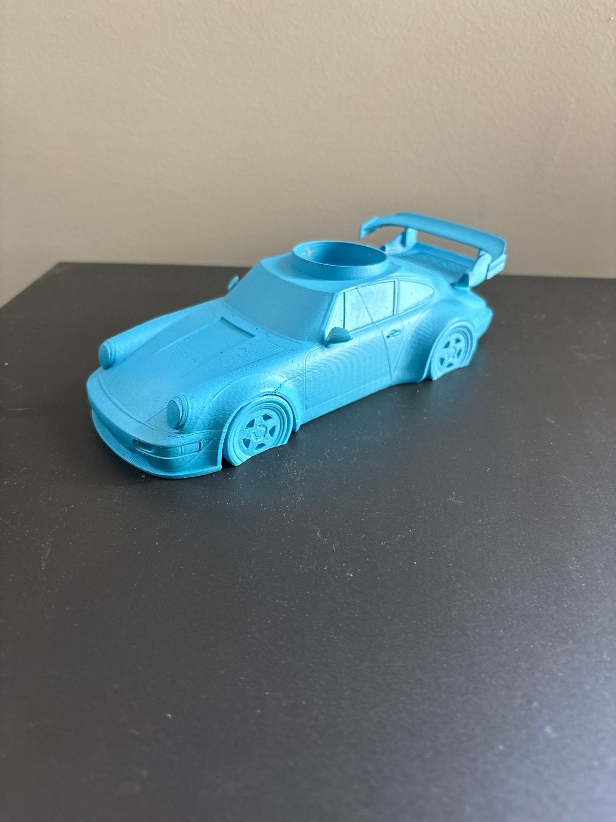 Porsche 911 model met sleutelhouder - Uniek design, Blauw, Nieuw, Kunststof, Ophalen of Verzenden
