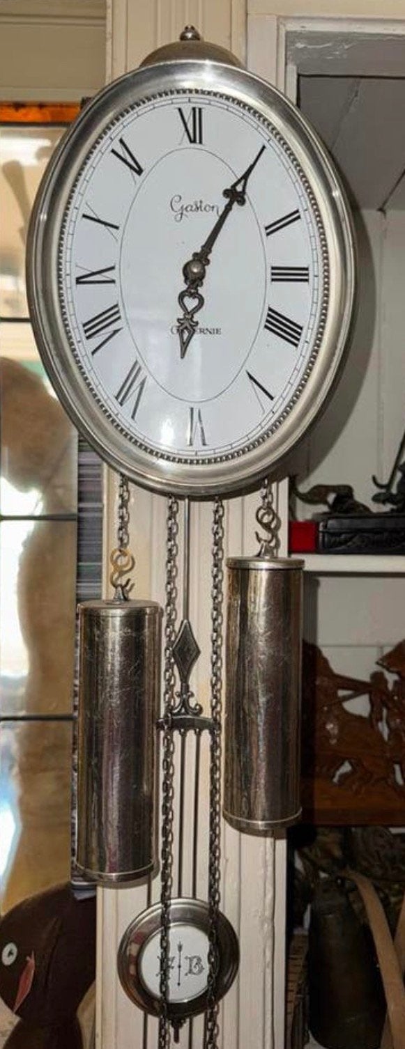 Mooie aparte vintage wandklok, Antiek en Kunst, Ophalen of Verzenden