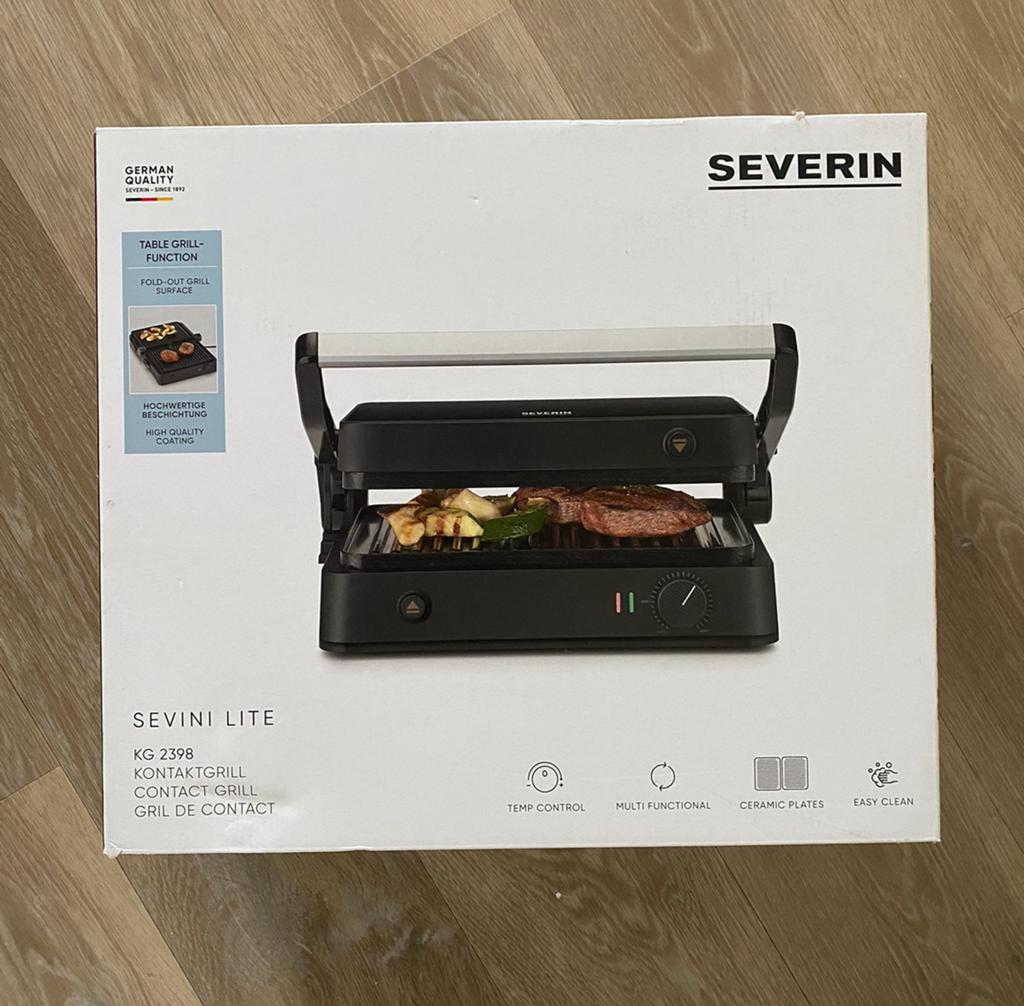 Severin Contactgrill KG 2398, Witgoed en Apparatuur, Contactgrills, Ophalen, Nieuw