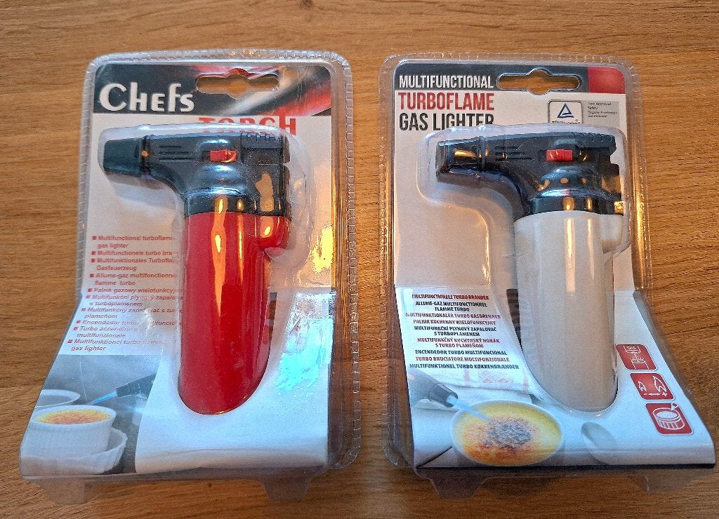 Chefs Torch Crème Brûlée Brander ( 2x ), Overige typen, Nieuw, Ophalen of Verzenden, Meerkleurig