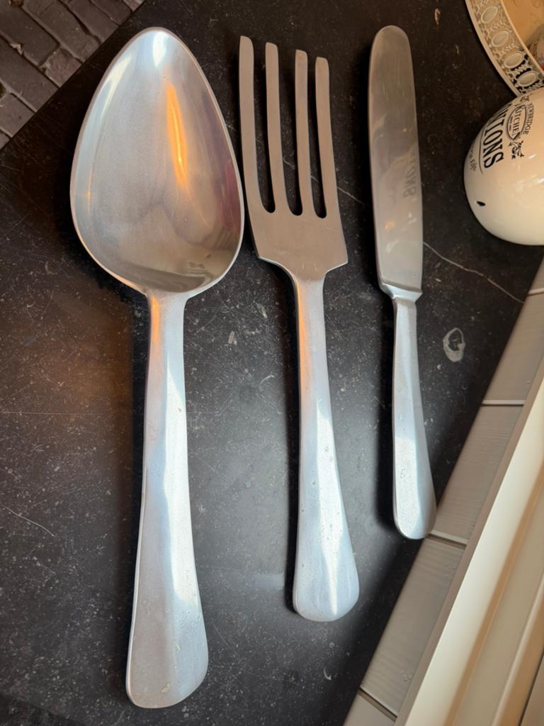 Decoratief bestek, Ophalen, Zo goed als nieuw, Overige materialen, Los bestek