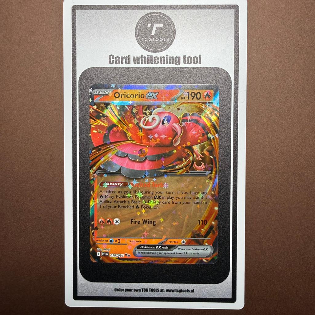 Oricorio ex - 018/094 - Pokémon Kaart, Ophalen of Verzenden, Zo goed als nieuw, Losse kaart