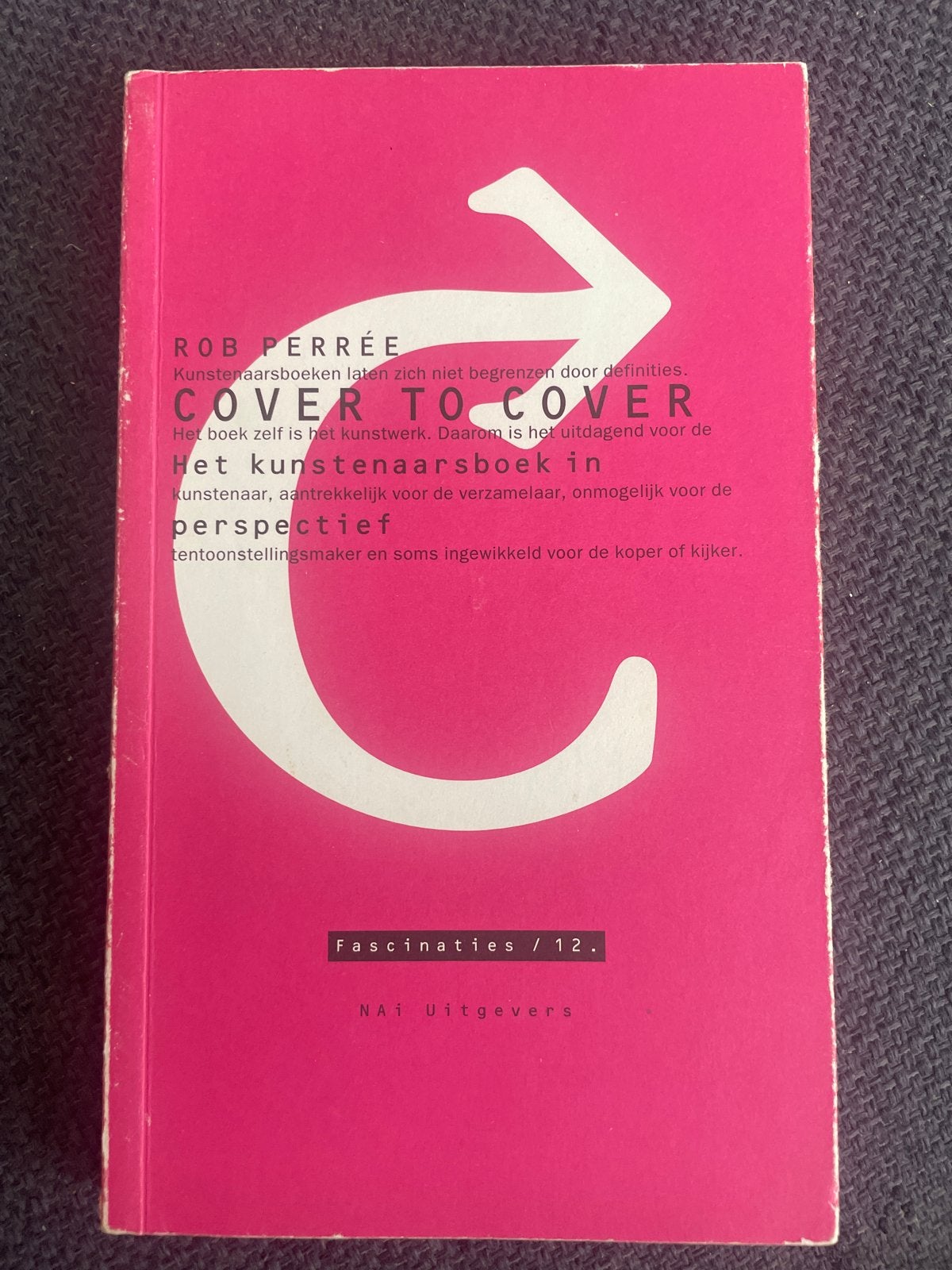 Cover to Cover: Het kunstenaarsboek in perspectief / Perreé, Ophalen of Verzenden, Gelezen