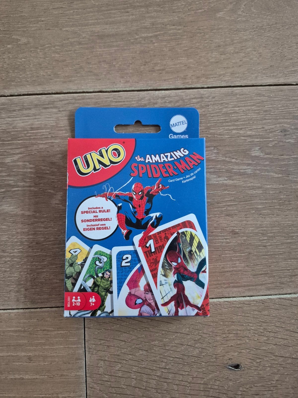 UNO The Amazing Spider-Man Kaartspel - Nieuw, Vijf spelers of meer, Ophalen, Nieuw, Mattel Games