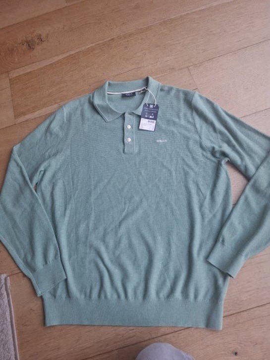 NZA Longsleeve Polo Groen XXL, Kleding | Heren, Overige maten, Ophalen of Verzenden, NZA, Gedragen