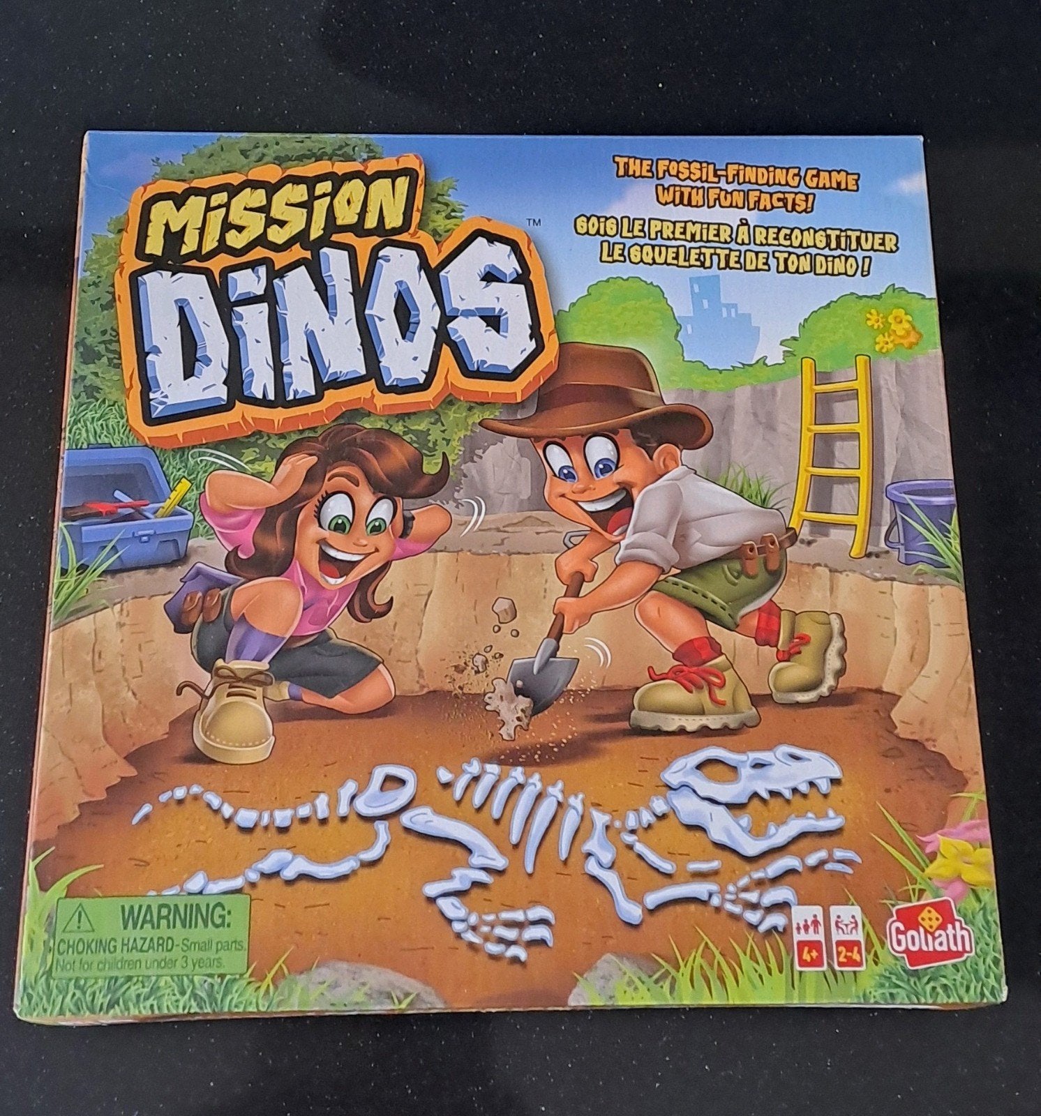 Mission Dinos - Fossielen zoekspel van Goliath, Drie of vier spelers, Ophalen, Zo goed als nieuw, Goliath