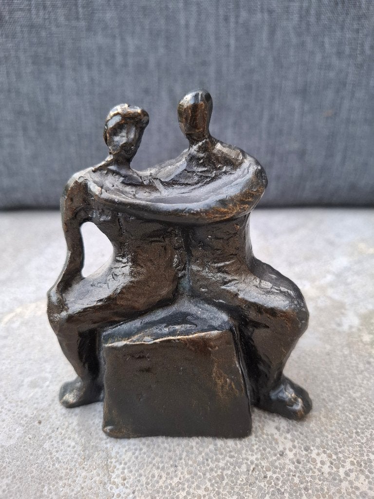 bronzen beeld Corry Ammerlaan, Antiek en Kunst, Ophalen of Verzenden, Brons, Beeld, Groep mensen