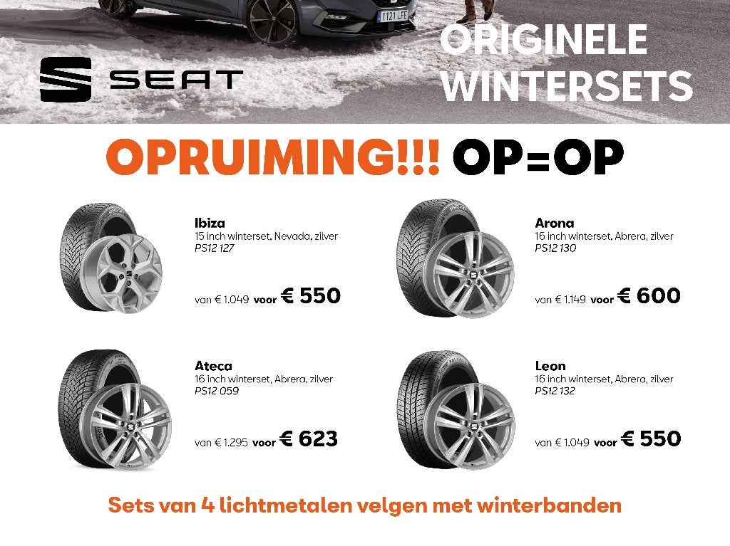 SEAT wintersets Leon Ibiza Ateca Arona | OPRUIMING v/a € 550, Auto-onderdelen, Ophalen, Overige, Overige, Banden en Velgen