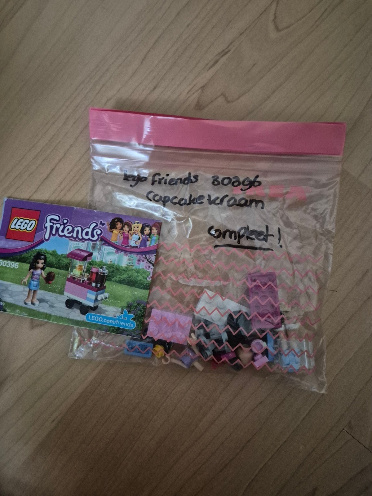 LEGO Friends 30396 Cupcake Kraam - Compleet, Gebruikt, Lego, Ophalen of Verzenden, Compleet