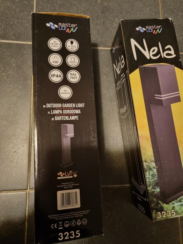 Nela Master Led Tuinverlichting - Nieuw in Doos, IP44, Minder dan 50 watt, Staande lamp, Nieuw, Ophalen of Verzenden